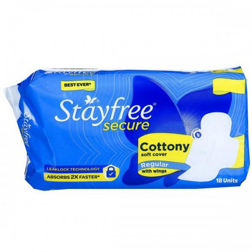 Stayfree Secure Cottony Soft Extra Large XL Sanitary Napkins Pad
